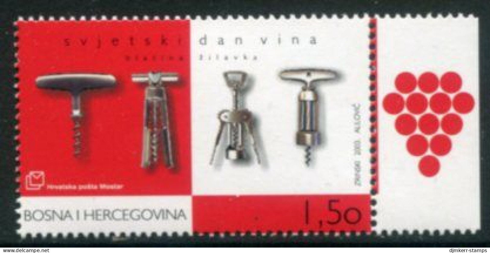 BOSNIA HERCEGOVINA (CROAT) 2003 World Wine Day MNH / **.  Michel 109 - Bosnie-Herzegovine