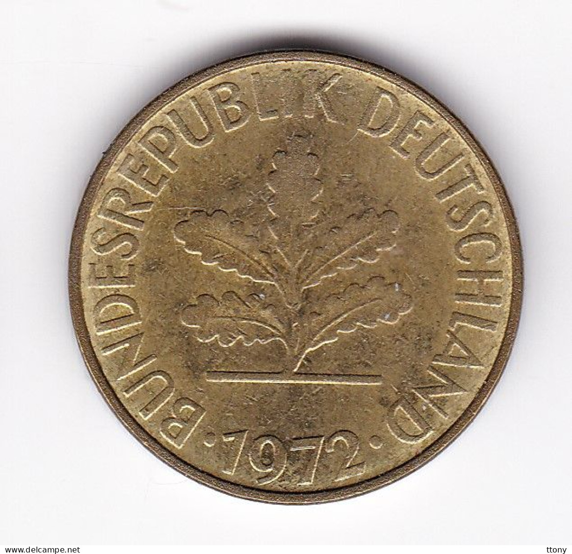 Une Pièce Monnaie  Allemagne  10 Pfennig  Année 1972  Frappe  F - 10 Pfennig