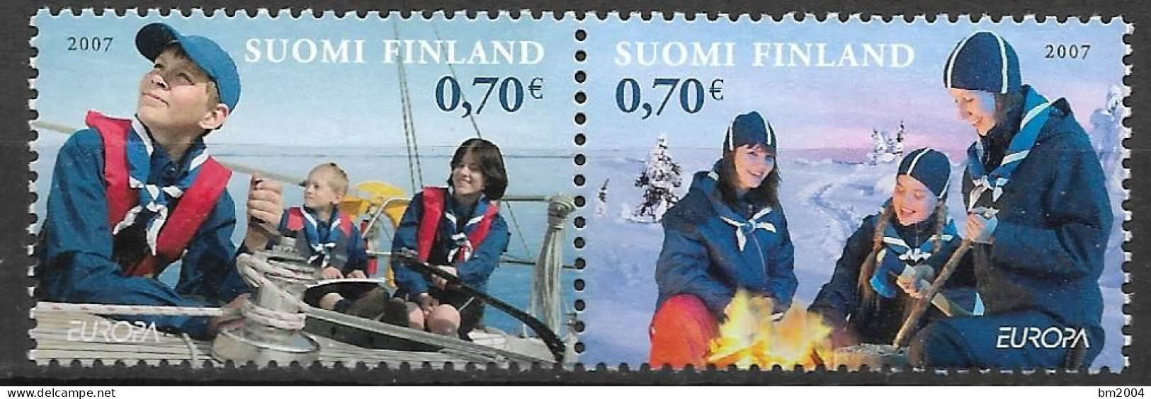 2007 Finnland Mi. 1847-8**MNH  Europa: Pfadfinder - Neufs