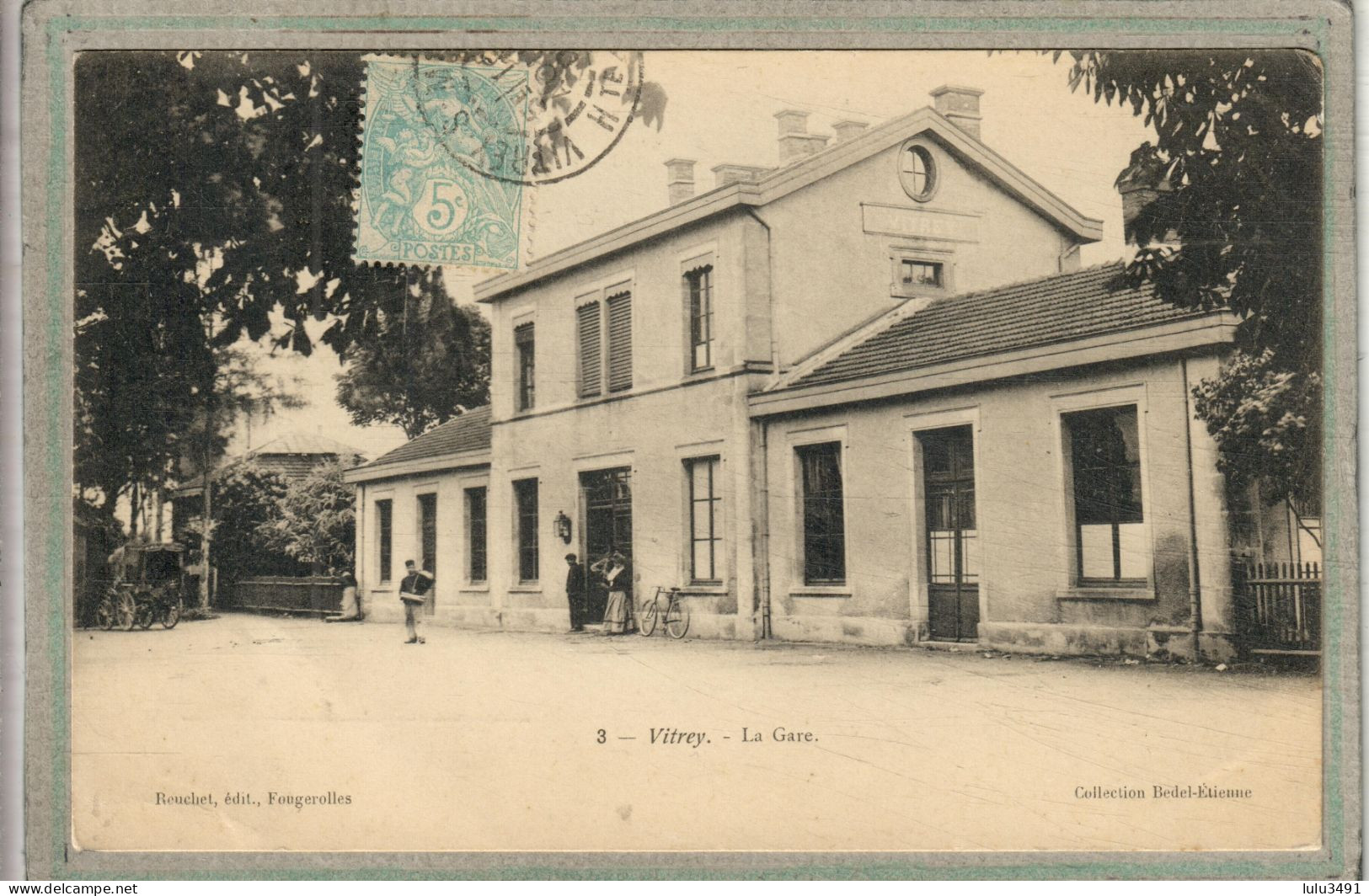 CPA - VITREY (70) - Aspect De La Gare En 1905 - Vitrey-sur-Mance