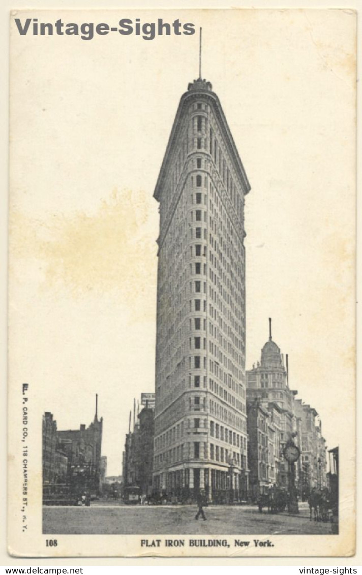 New York / USA: Flat Iron Building (Vintage PC 1900s) - Manhattan