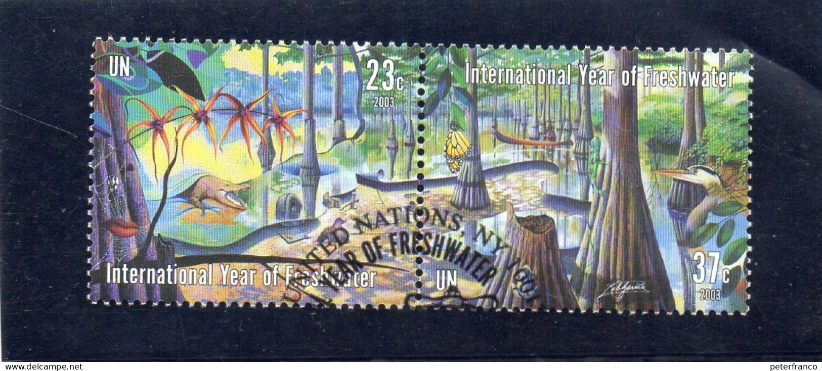 2003 Nazioni Unite - Anno Int. Dell'acqua Fresca - Used Stamps