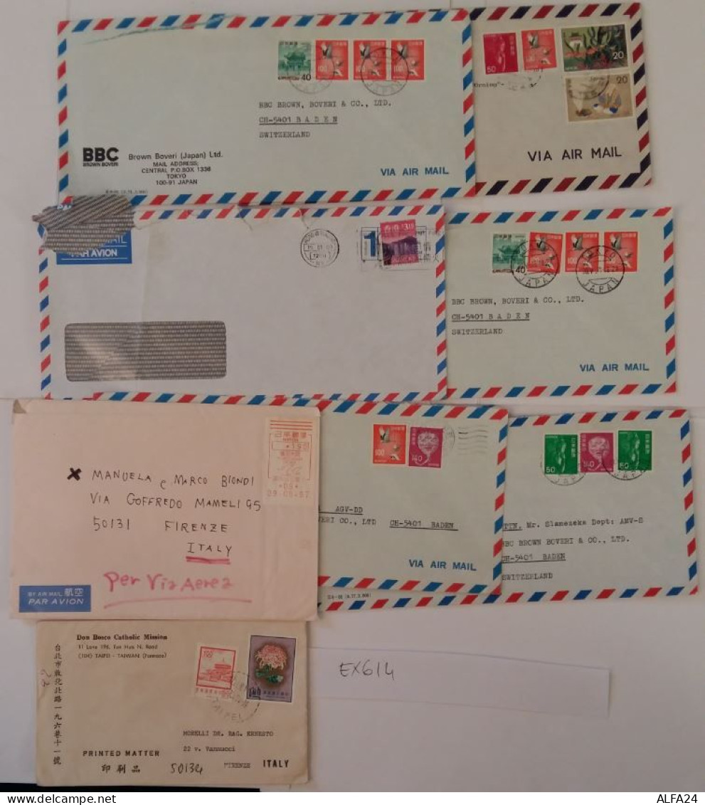 LOTTO 8 LETTERE GIAPPONE (EX614 - Cartas & Documentos