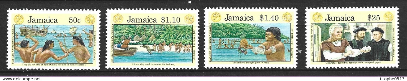 JAMAIQUE. N°800-3 De 1991. Christophe Colomb. - Cristóbal Colón