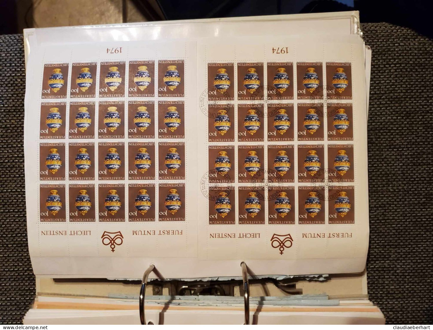 1974 Chinesische Vase Postfrisch Bogen Ersttagsstempel - Storia Postale