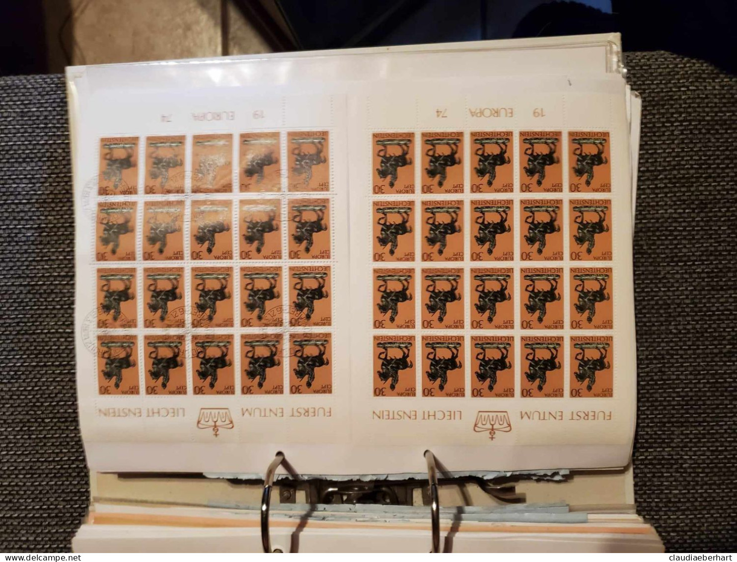 1974 Der Schreiende Reiter Postfrisch Bogen Ersttagsstempel - Storia Postale