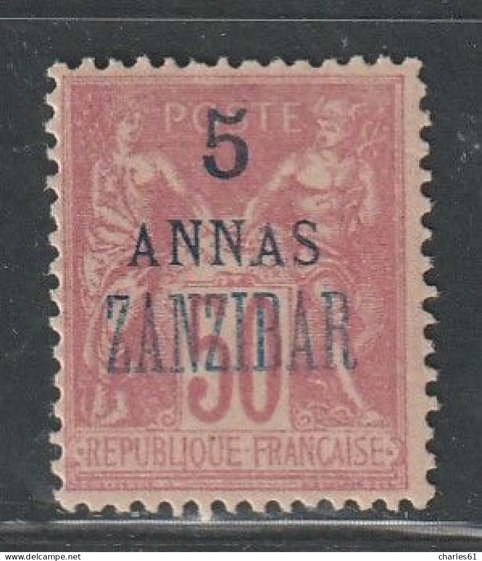 ZANZIBAR - N°28A * (1896-1900) Surcharge Imprimée En 2 Tirages - Nuovi