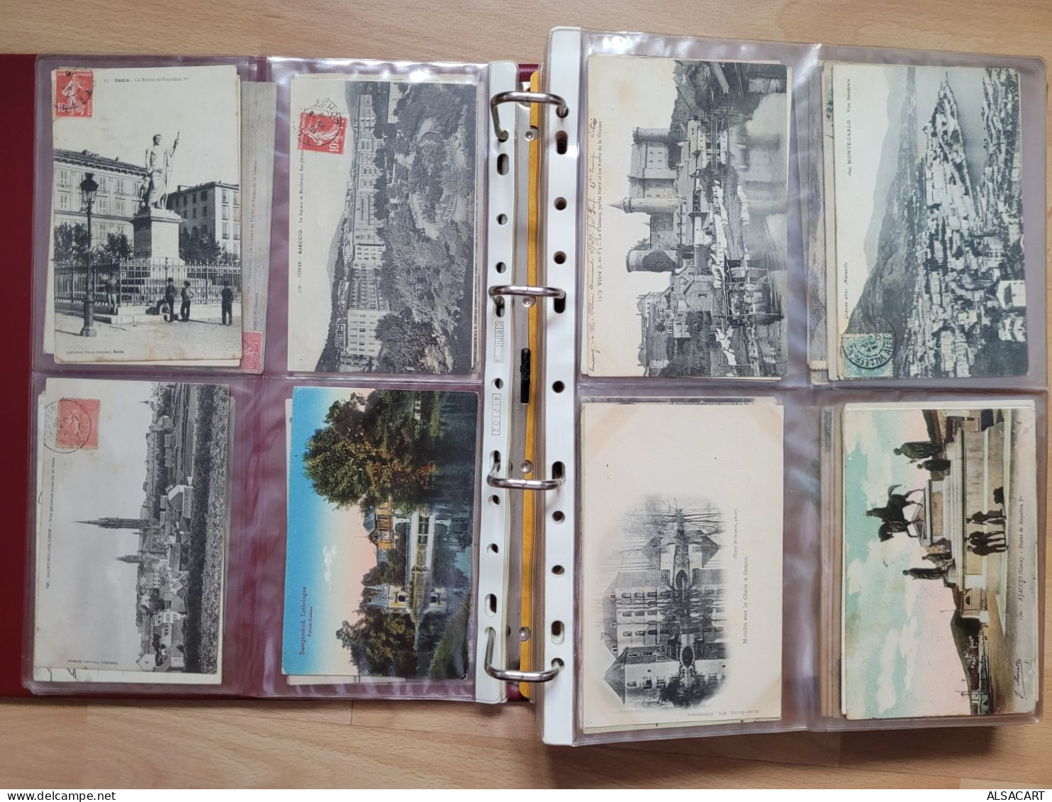 Album Avec Environs 450 Cartes France , Afrique Et Divers , Beaucoup Circulés, Souvent Meme Provenace - 100 - 499 Postcards