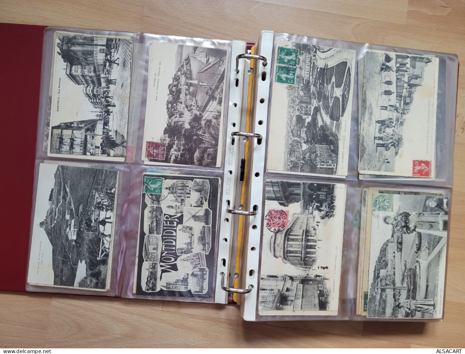 Album Avec Environs 450 Cartes France , Afrique Et Divers , Beaucoup Circulés, Souvent Meme Provenace - 100 - 499 Cartes