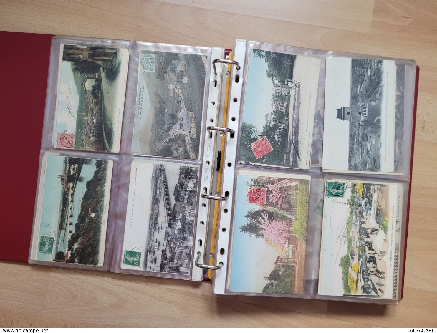 Album Avec Environs 450 Cartes France , Afrique Et Divers , Beaucoup Circulés, Souvent Meme Provenace - 100 - 499 Postcards