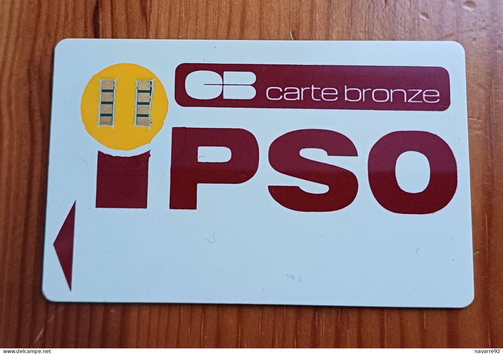 TRES ANCIENNE CARTE A PUCE PHILIPS IPSO PREMIERS TESTS BANCAIRES TRES BON ETAT !!! - Vervallen Bankkaarten