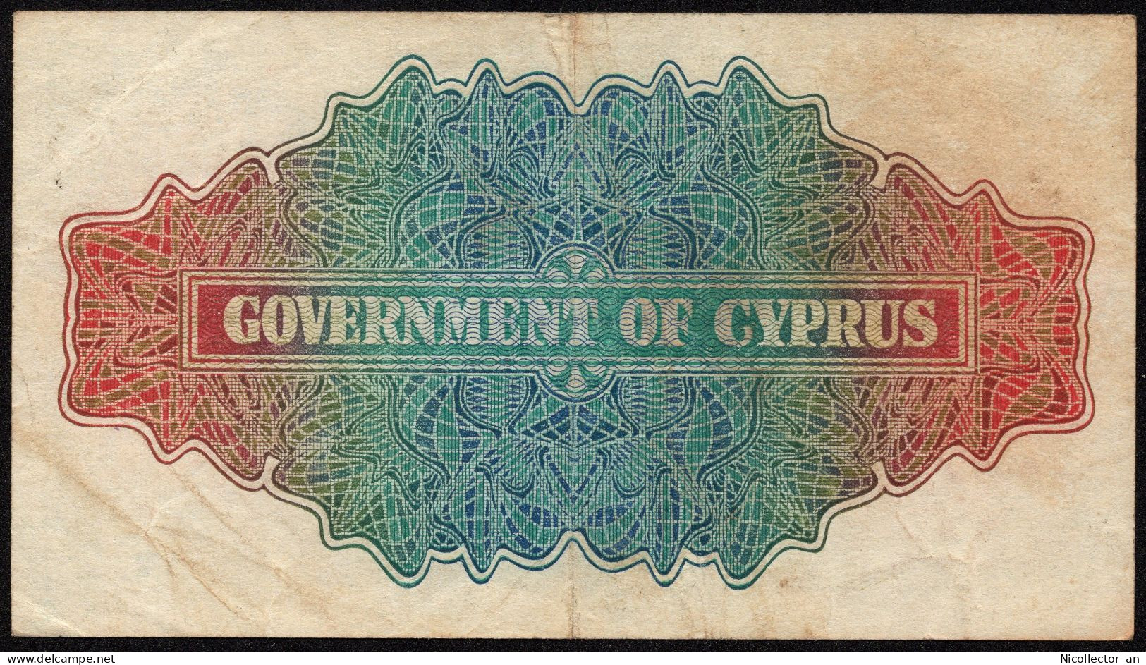 Cyprus 1 Shilling 1946 VF Rare George VI Banknote - Chypre