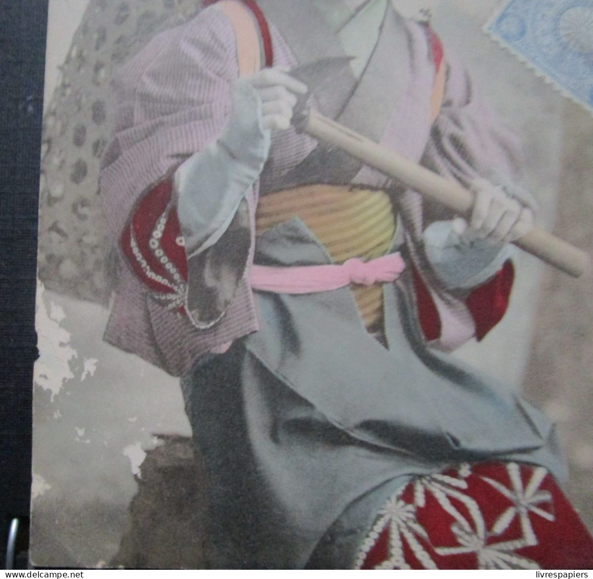 Japon Femme Japonaise Cpa Timbrée - Other & Unclassified