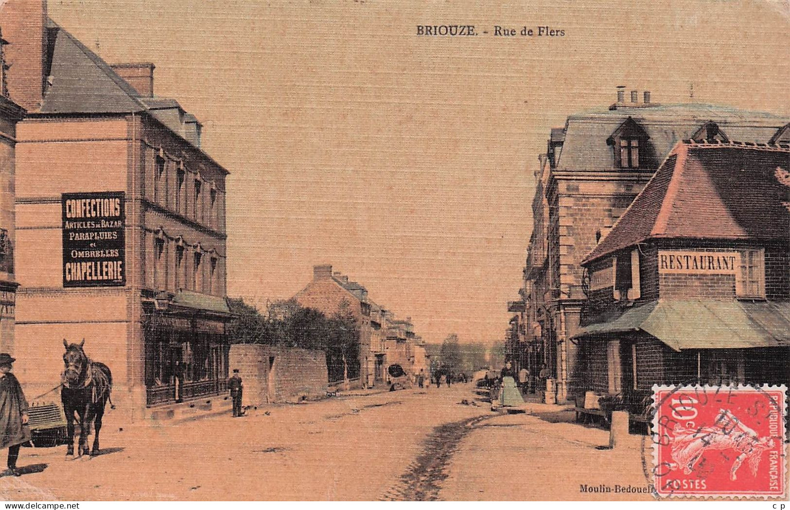 Briouze - Rue De Flers   - CPA °J - Briouze