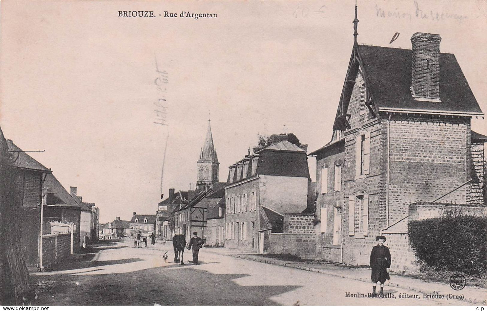 Briouze - Rue D'Argentan  - CPA °J - Briouze