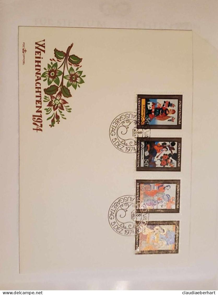 1974 Ersttagsbrief Weihnachten - Storia Postale