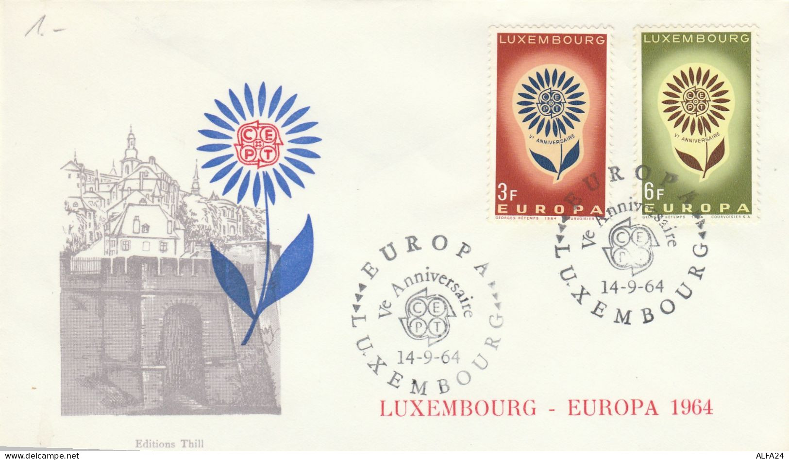 FDC 1964 LUSSEMBURGO (GX167 - Cartas & Documentos