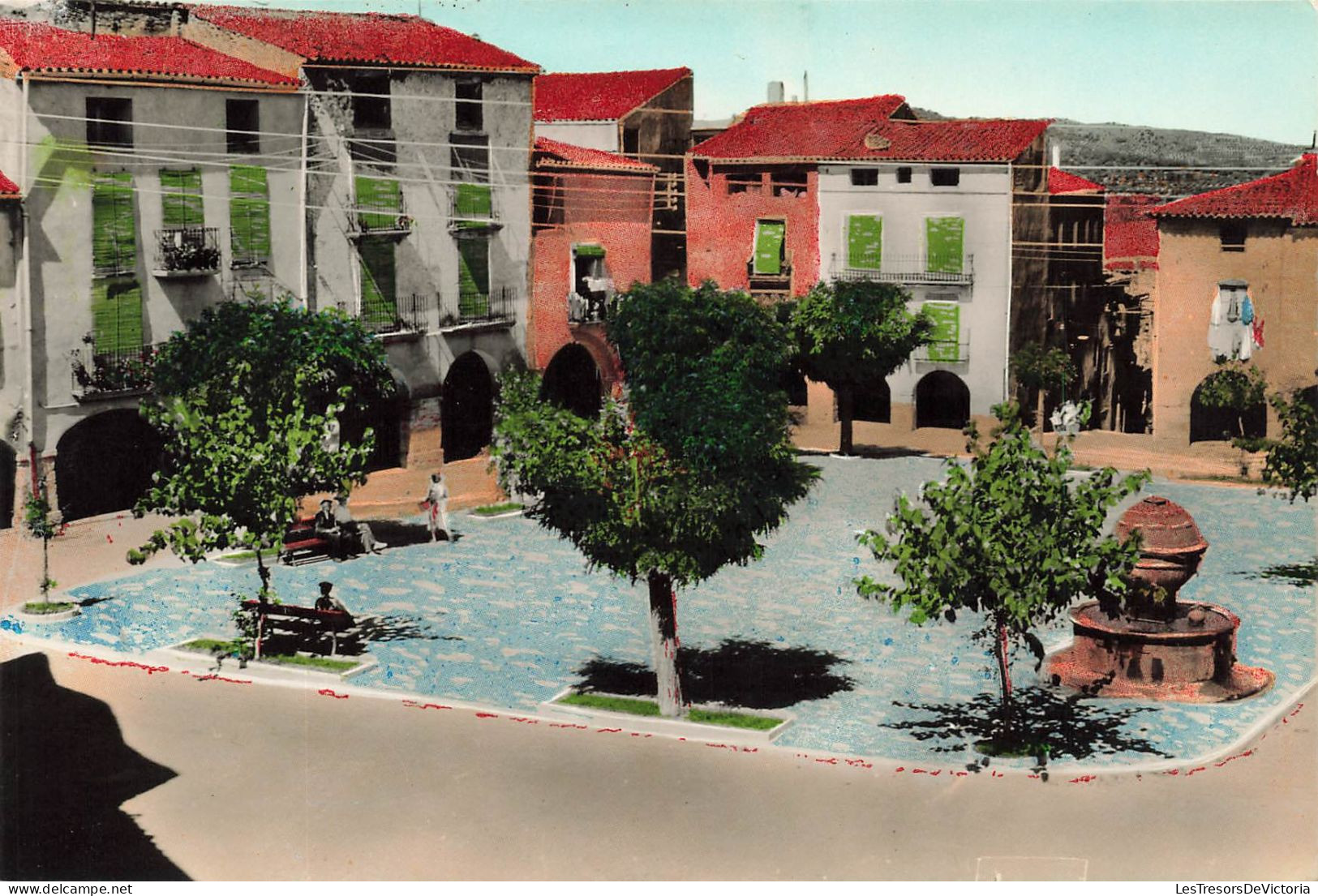 FRANCE - Prades - Vue Sur La Place Principale - Colorisé -  Carte Postale - Prades