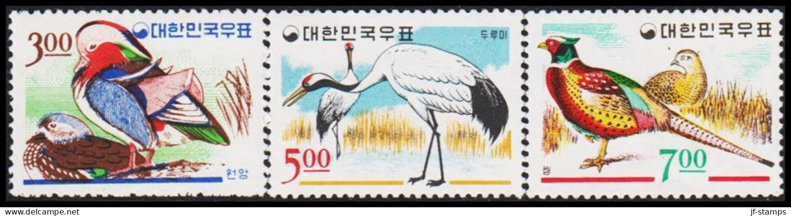 1966. COREE SOUTH. Birds Complete Set. Never Hinged. (Michel 520-522) - JF538990 - Corée Du Sud