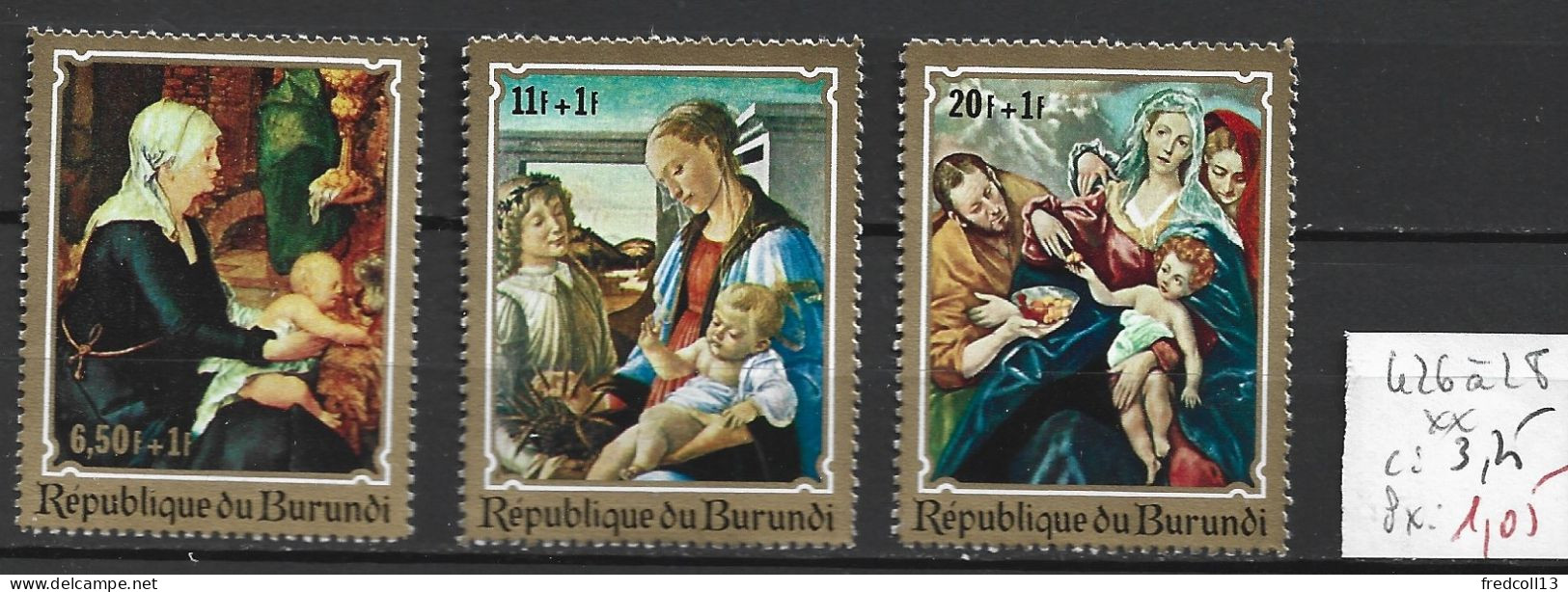 BURUNDI 426 à 28 ** Côte 3.25 € - Unused Stamps
