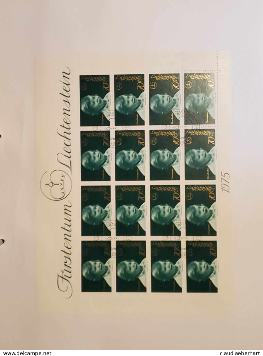 1975 Prinz Constantin Bogen Postfrisch Bogen Ersttagsstempel - Briefe U. Dokumente