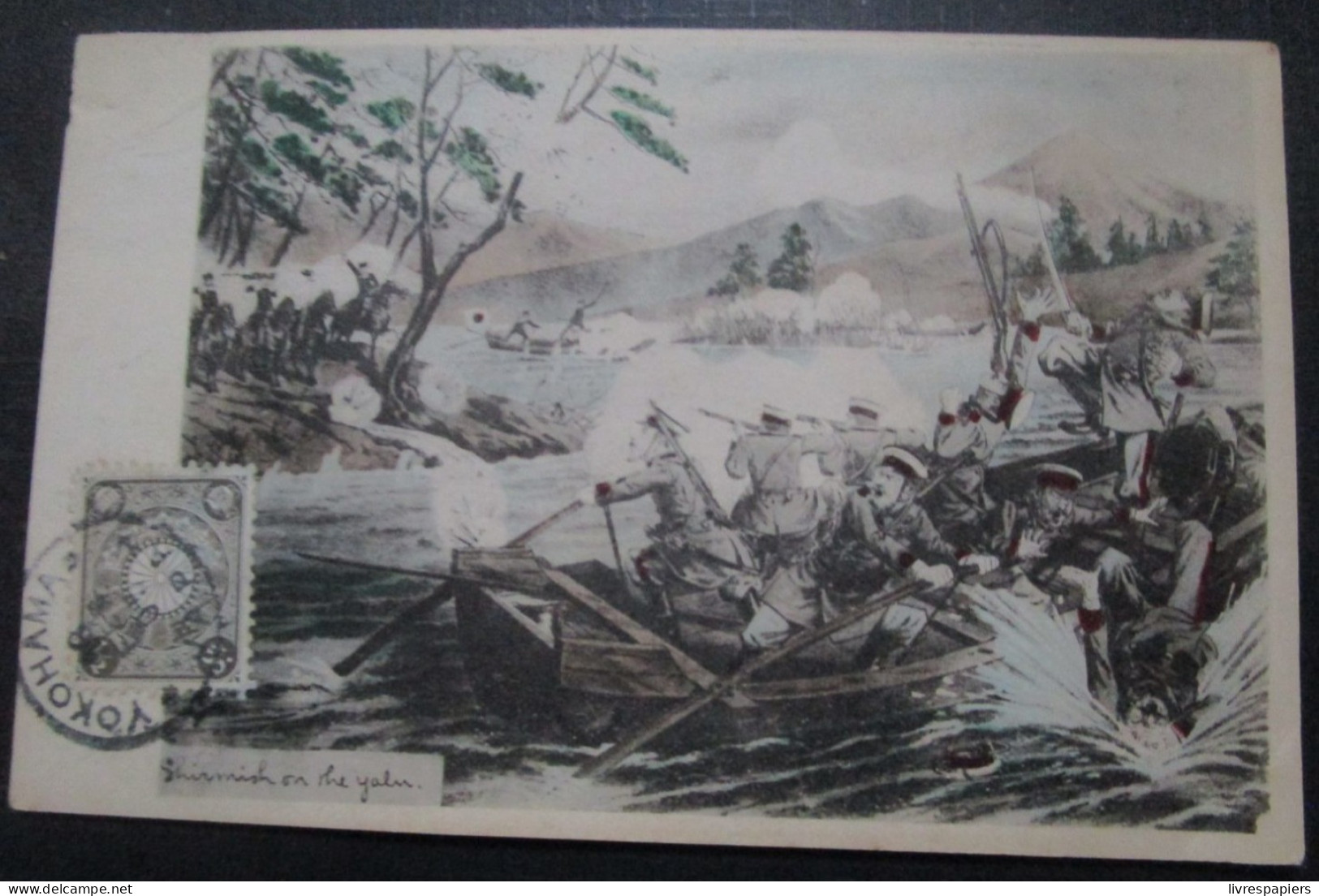 Japon Guerre Russo Japonaise Yalou Corée  Cpa Timbrée - Other & Unclassified