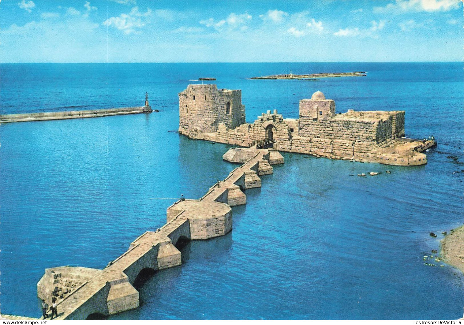 LIBAN - Sidon - Vue Sur Le Château De La Mer - Colorisé - Carte Postale - Lebanon