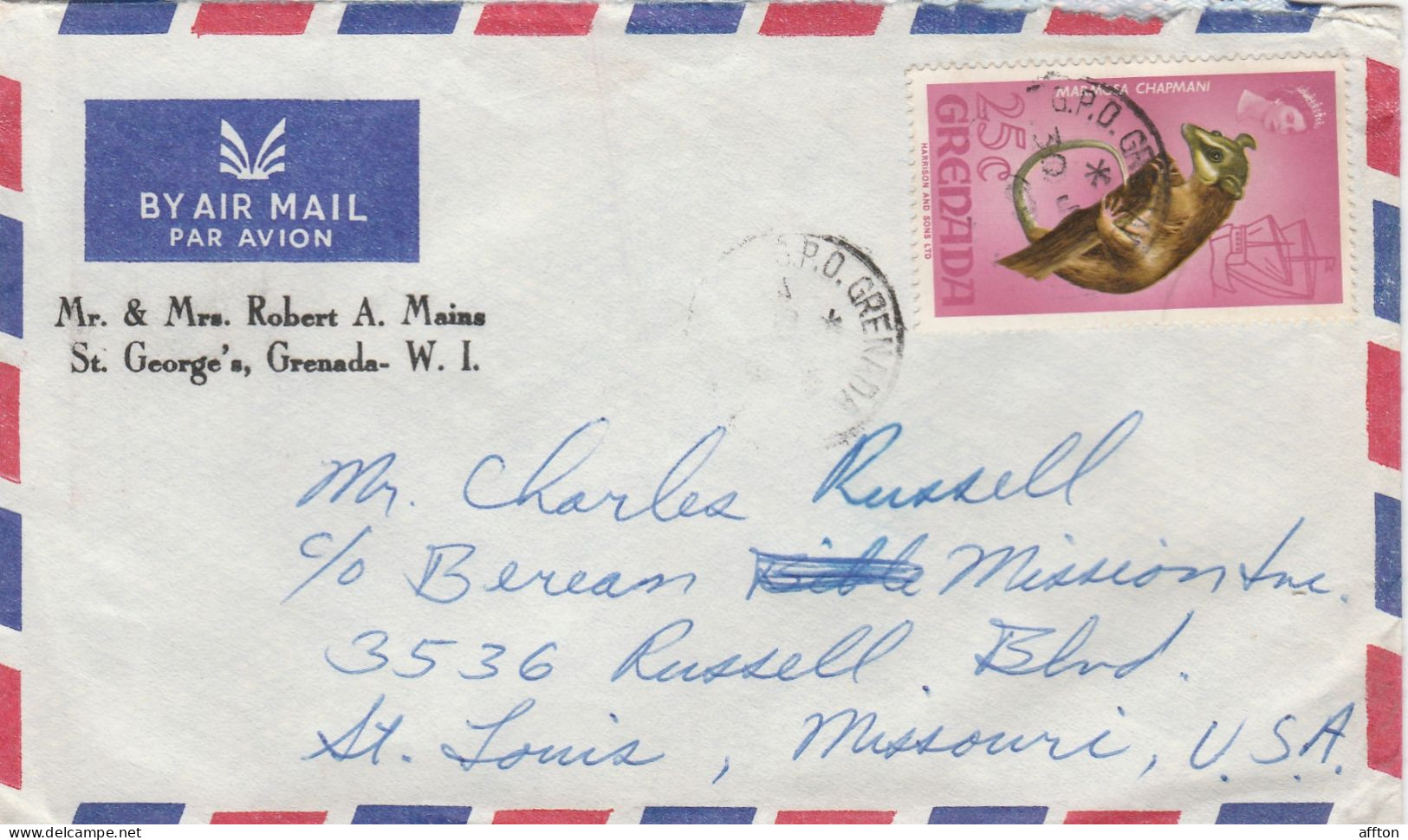 Grenada Old Cover Mailed - Grenade (...-1974)