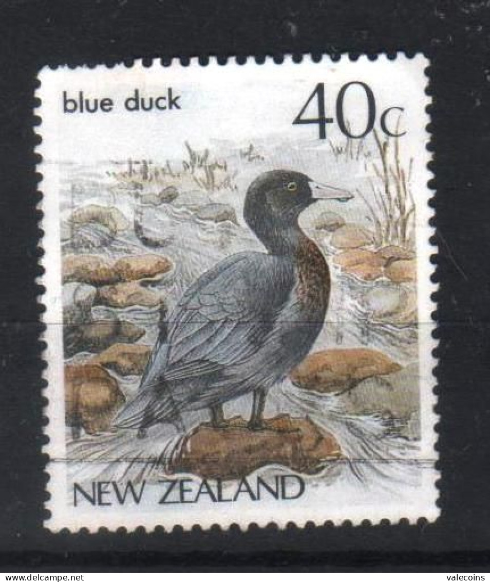 # NUOVA ZELANDA NEW ZEALAND - 1987 - Hymenolaimus Malacorhynchos (Blue Duck) - Bird Uccelli - Used Stamp - Gebraucht