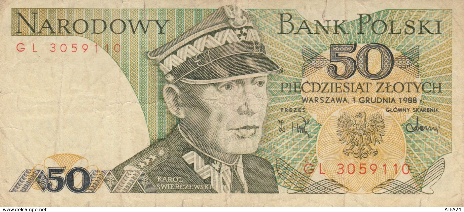 BANCONOTA POLONIA 50 VF (HB795 - Pologne