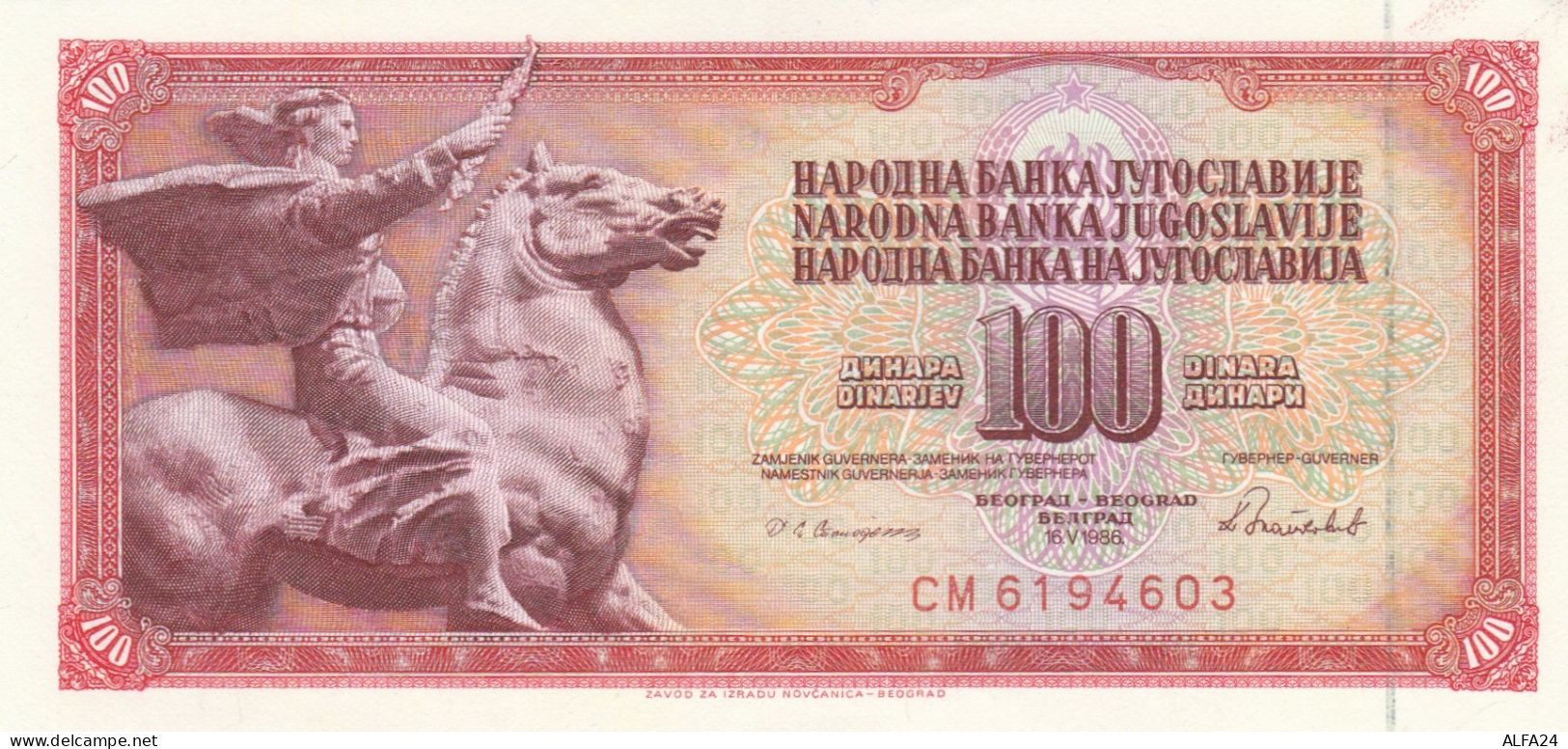 BANCONOTA JUGOSLAVIA 100 UNC (HB867 - Yougoslavie