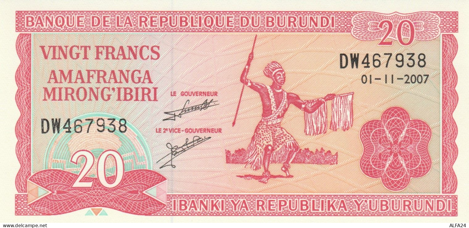 BANCONOTA BURUNDI 20 UNC (HB930 - Burundi