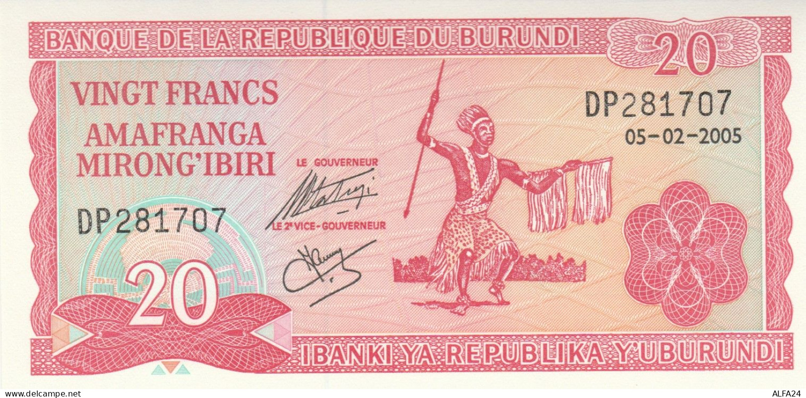 BANCONOTA BURUNDI 20 UNC (HB927 - Burundi
