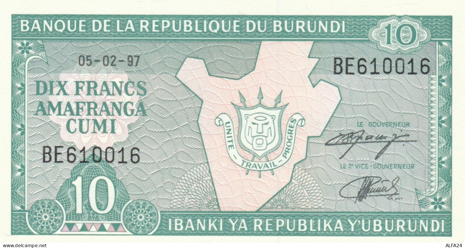 BANCONOTA BURUNDI 10 UNC (HB932 - Burundi