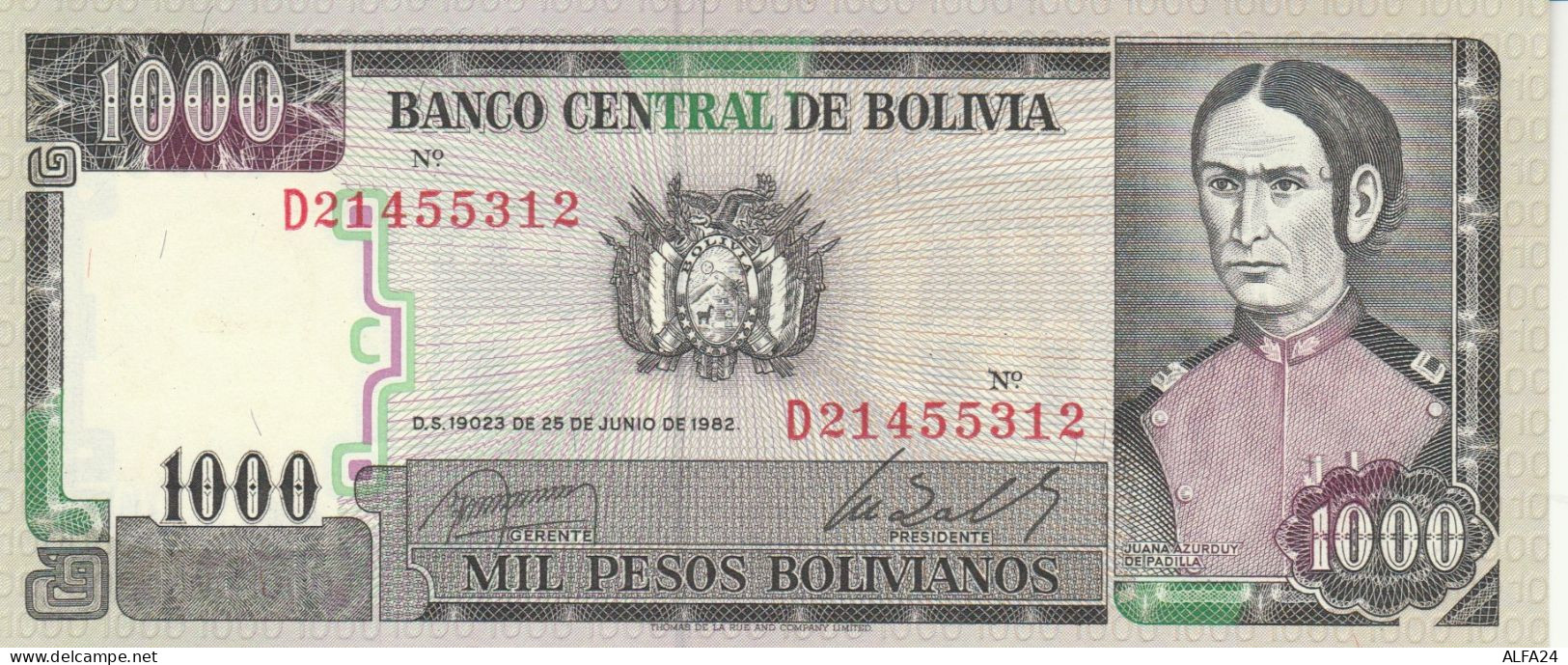 BANCONOTA BOLIVIA 1000 UNC (HB752 - Bolivie