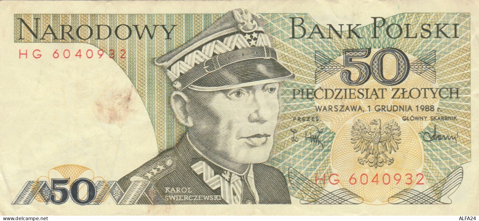 BANCONOTA POLONIA 50 VF (HB797 - Pologne