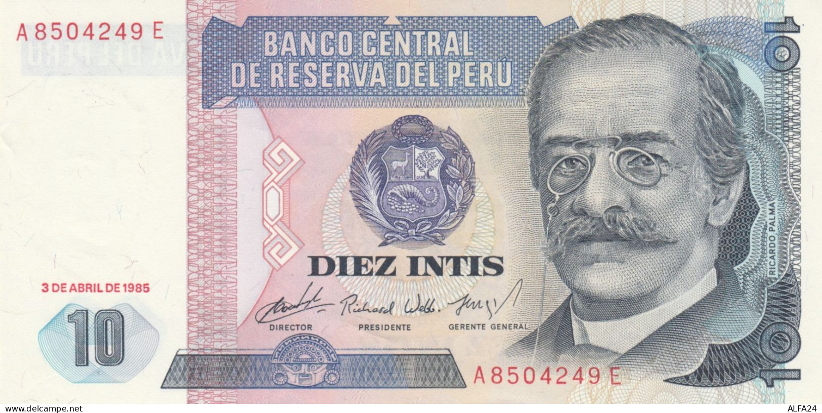 BANCONOTA PERU 10 UNC (HB718 - Perú