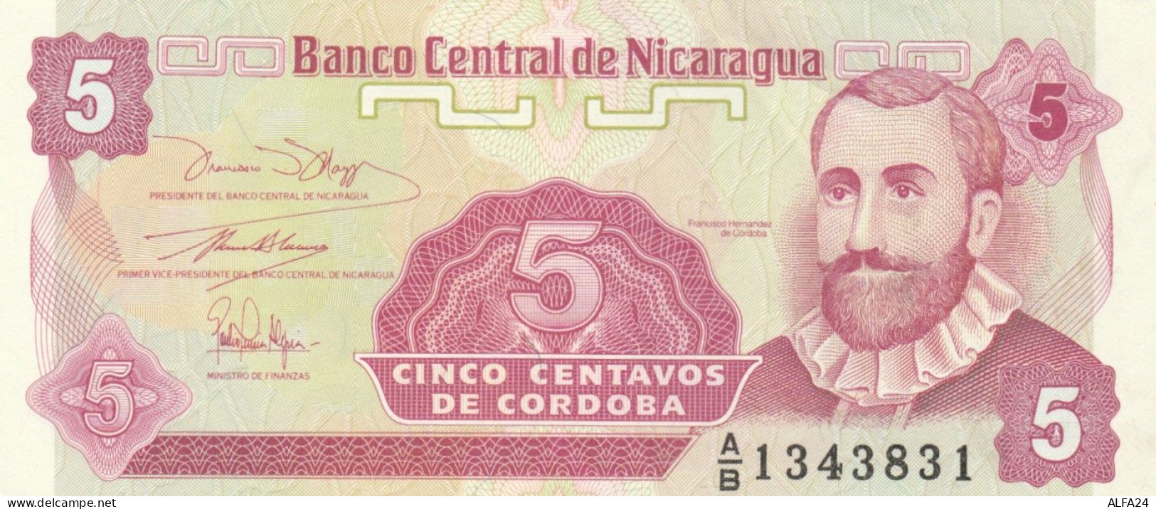 BANCONOTA NICARAGUA 5 UNC (HB733 - Nicaragua