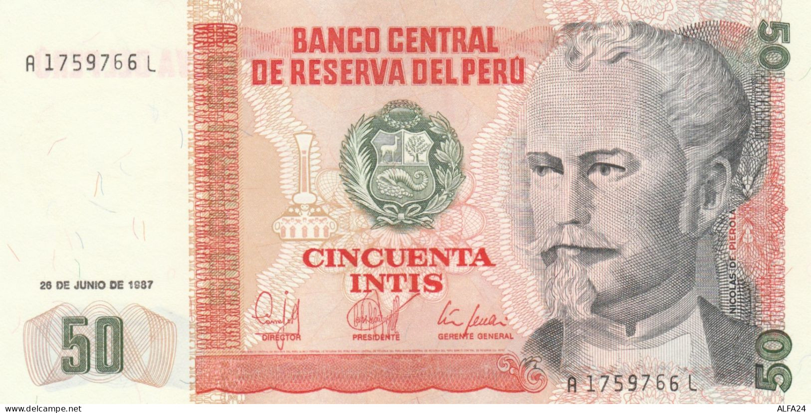 BANCONOTA PERU 50 (HB558 - Pérou
