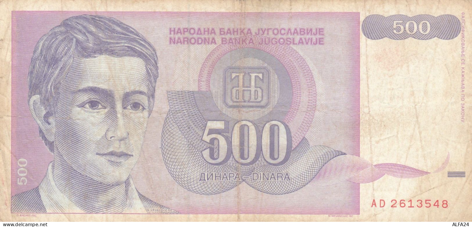 BANCONOTA JUGOSLAVIA 500 (HB585 - Yougoslavie