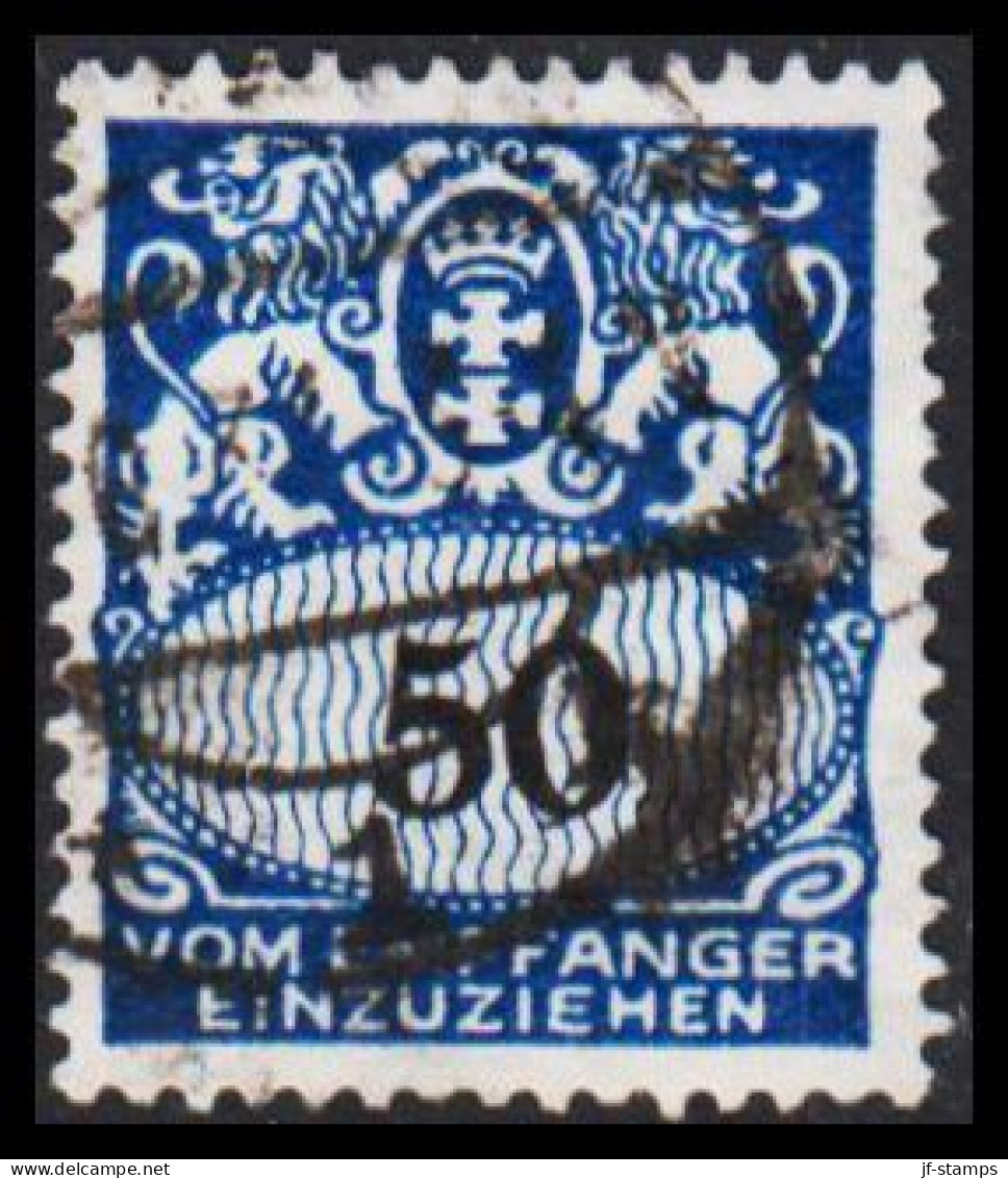 1923. DANZIG. PORTOMARKE. 50 (Pf.) 
 - JF539126 - Taxe