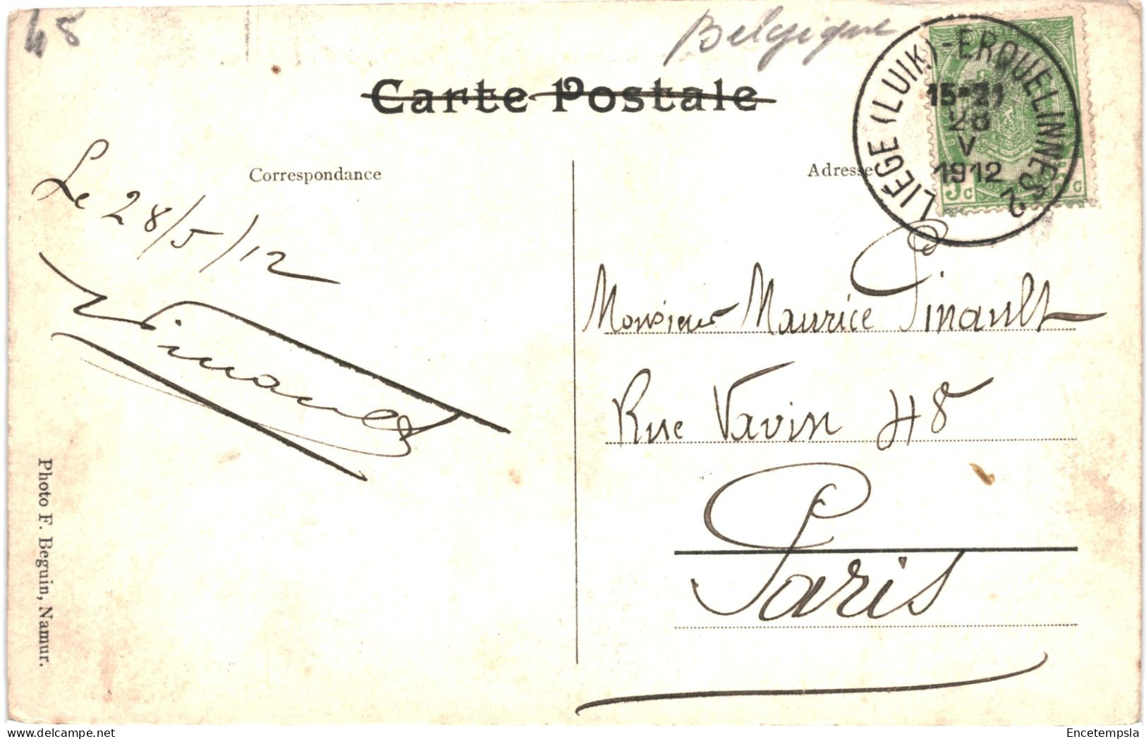 CPA  Carte Postale Belgique Franière Glacerie Saint Gobain 1912 VM74938ok - Floreffe