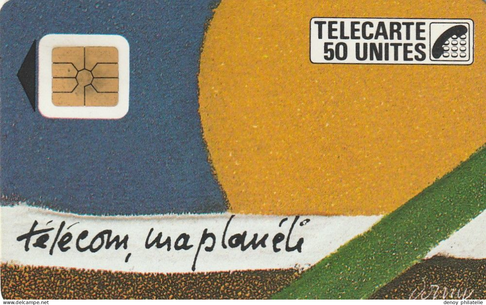 FRANCE F12 TELECOM MA PLANETE Utilisée Trés Propre , Pas De Rayure - 1987