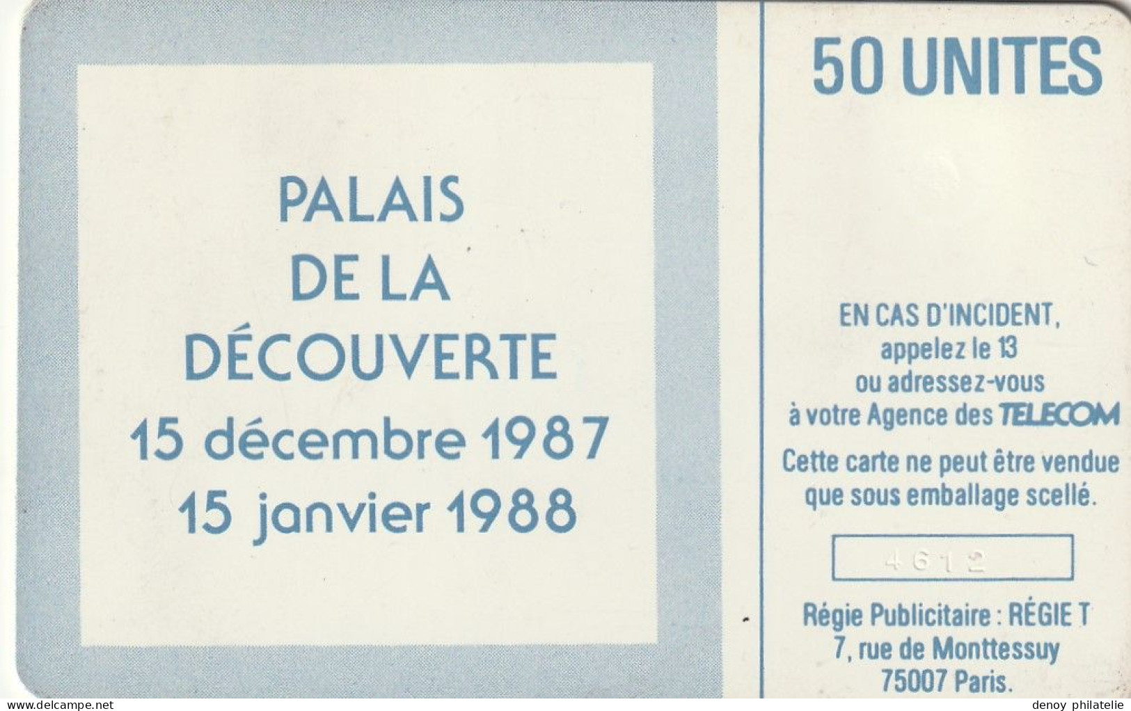 FRANCE F12 TELECOM MA PLANETE Utilisée Trés Propre , Pas De Rayure - 1987