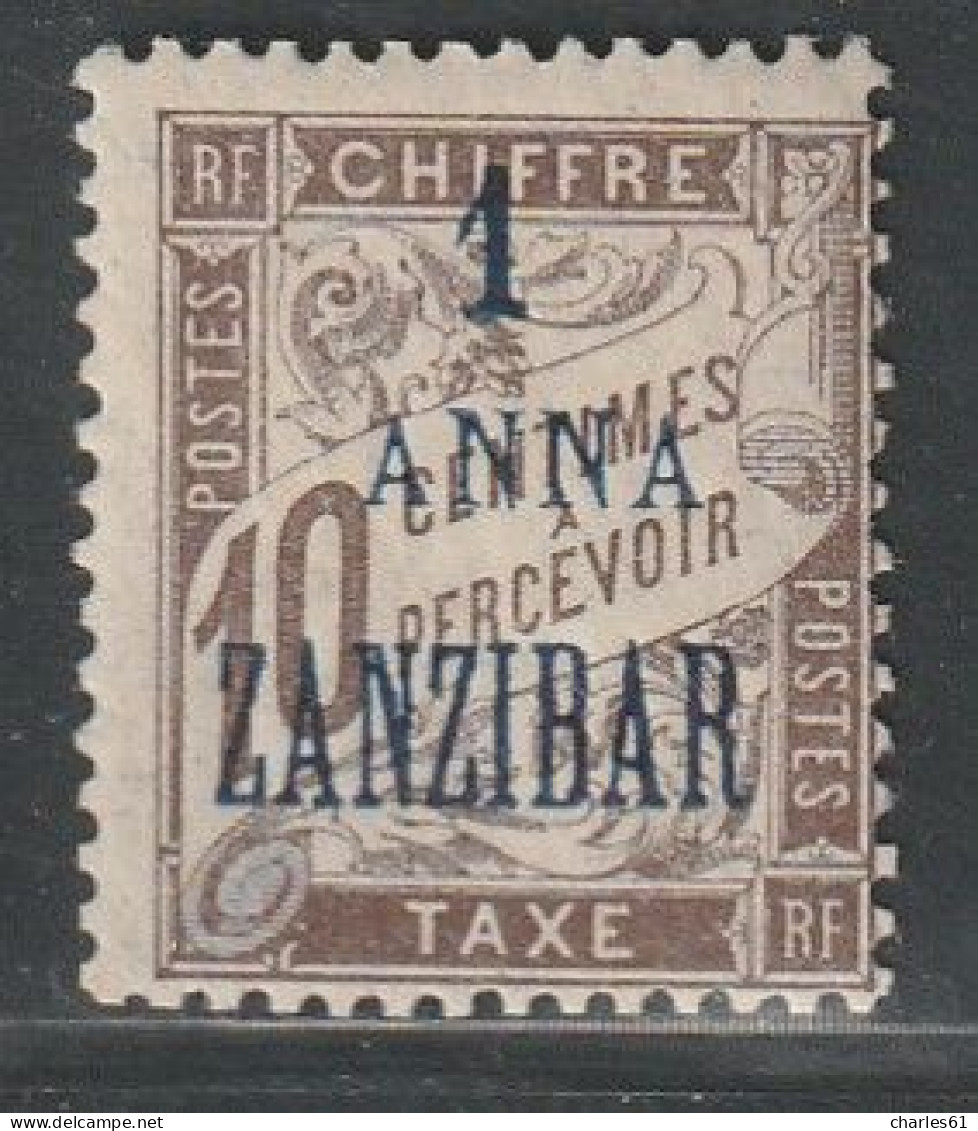 ZANZIBAR - TAXE : N°2 * (1897) Taxe Surchargé - Neufs