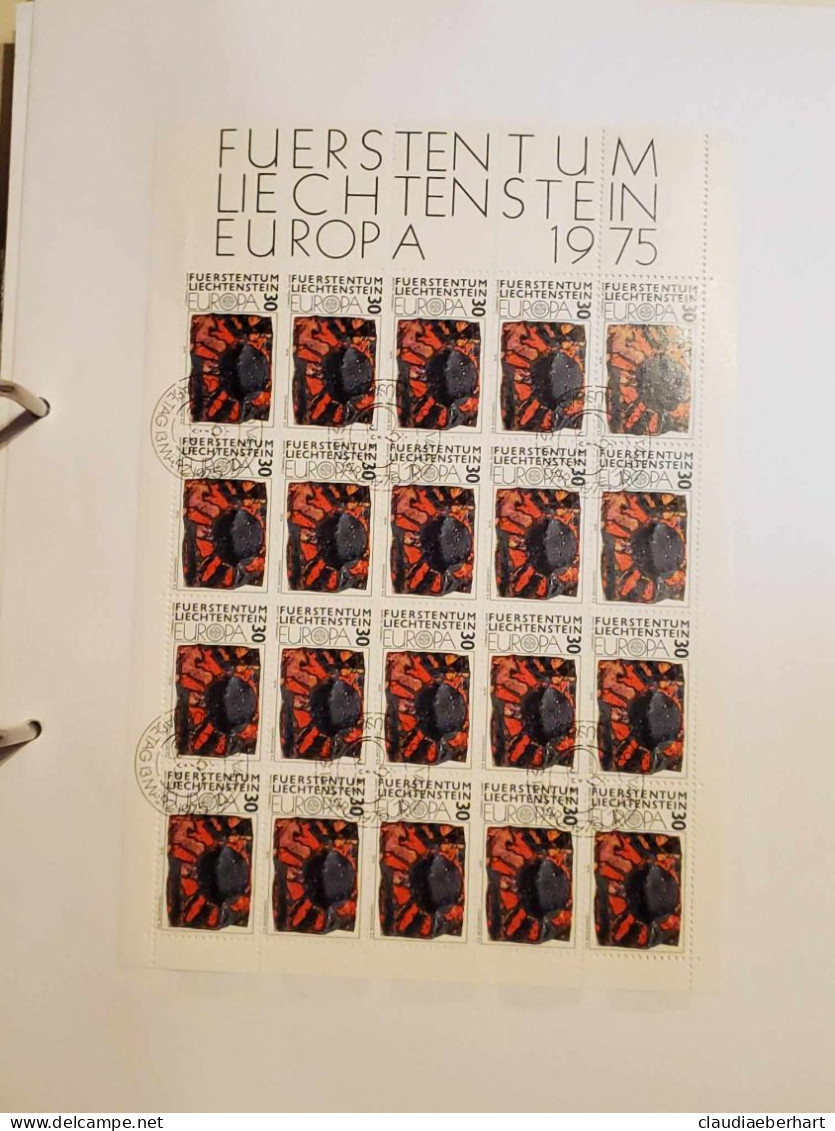 1975 Kalte Sonne Bogen Postfrisch Bogen Ersttagsstempel - Storia Postale