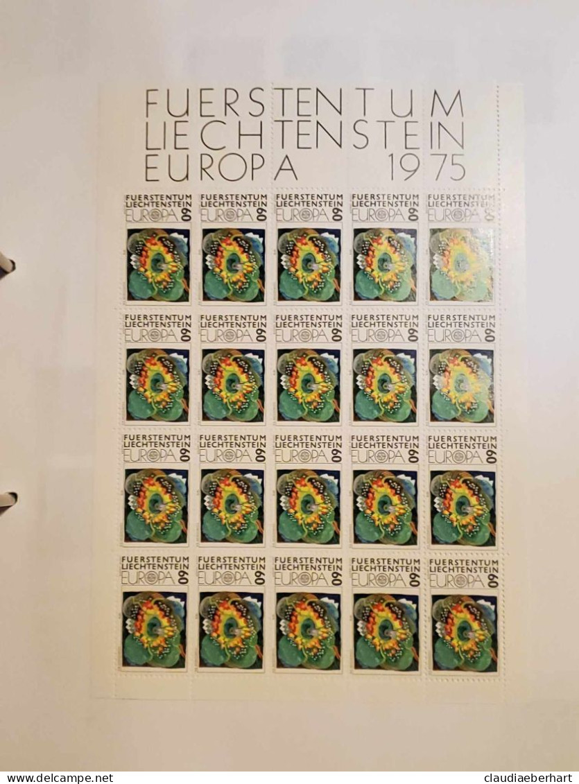 1975 Kalte Dorf Postfrisch Bogen Ersttagsstempel - Briefe U. Dokumente
