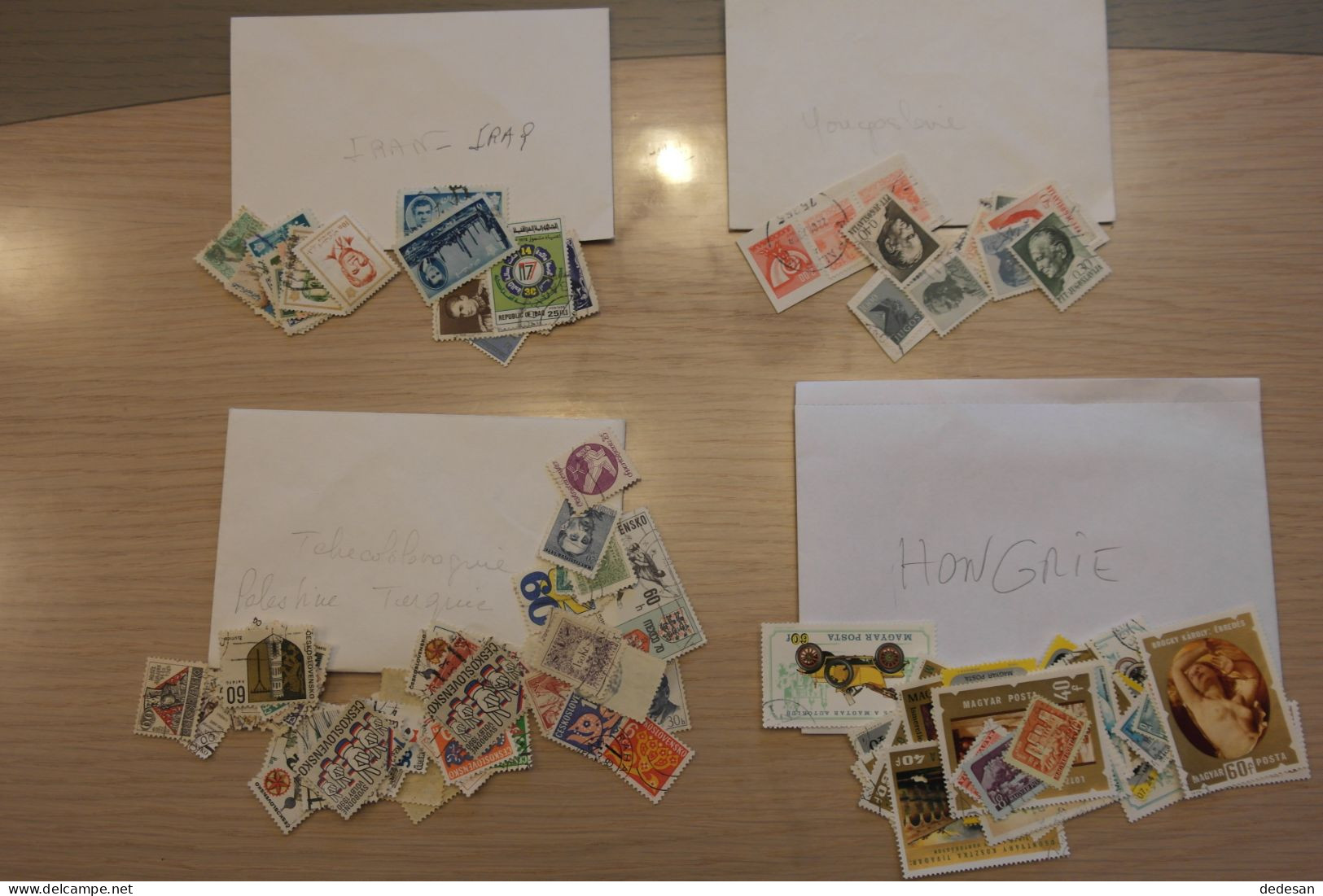 Lot de timbres étrangers tous pays sauf France - Nombreuses photos