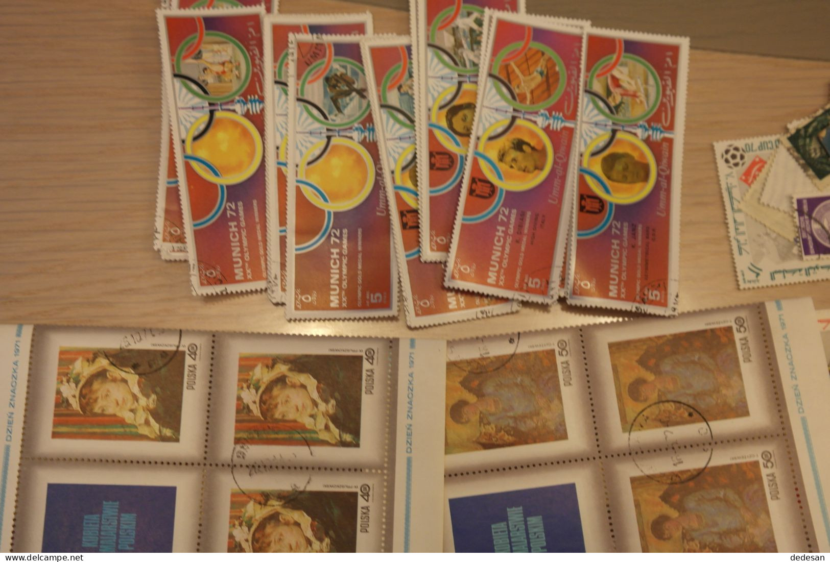 Lot de timbres étrangers tous pays sauf France - Nombreuses photos