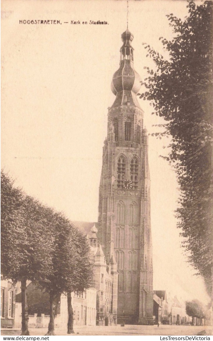 BELGIQUE - Hoogstraten - Kerk En Stadhuis - Carte Postale Ancienne - Hoogstraten